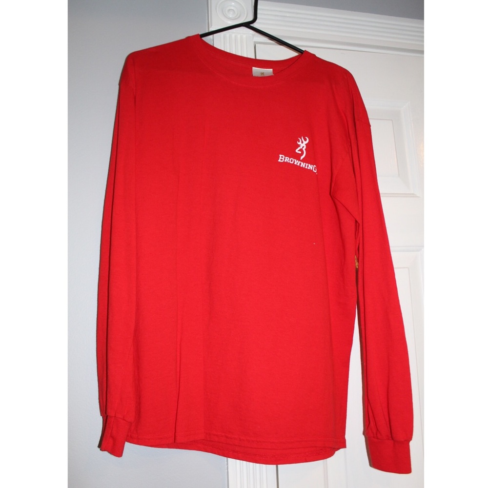 Red browning long sleeve T-shirt size M